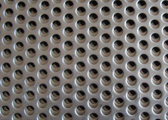 punched Perforated Stainless Steel Plate , 316L Steel Perforated Sheet