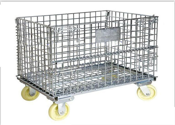 1200Kgs Metal Mesh Container , L1000mm Wire Container Storage Cages