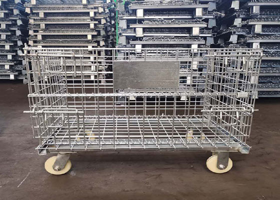 Stackable Anti Corrosion Wire Mesh Container 800mm Width