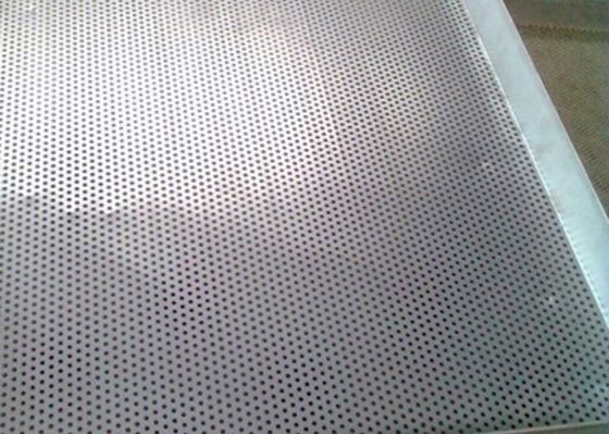 316 Stainless Steel Perforated Metal Sheet , W2m Punched Stainless Steel Sheet