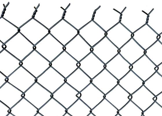 Decorative Tennis Court Mesh Fencing , Chain Link Security Fence 40x40mm