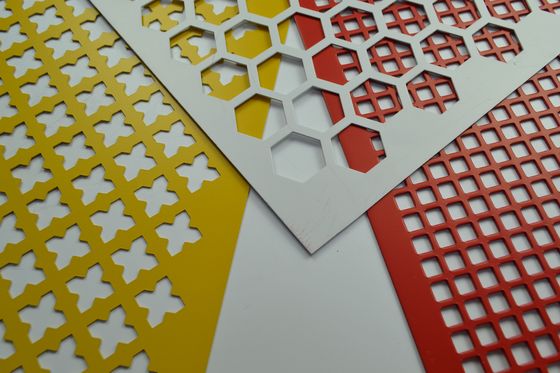 1x2m Perforated Metal Mesh , Perforated Stainless Steel Panels hex hole