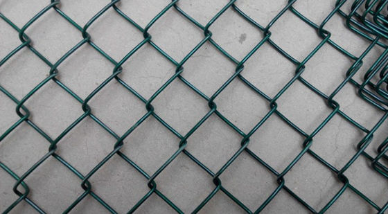 5x5cm Galvanized Chain Link Fence , Stainless Steel Pvc Coated Chain Link Fence