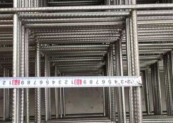 8mm 20cm Hole 2x4m Rebar Mesh Panels For Concrete
