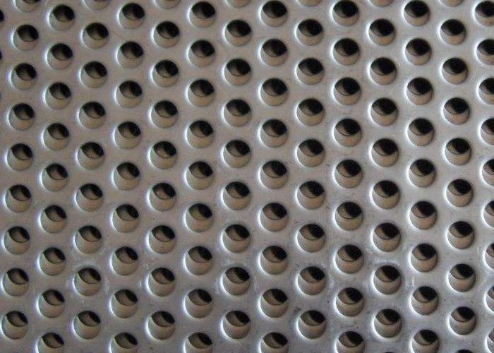 punched Perforated Stainless Steel Plate , 316L Steel Perforated Sheet