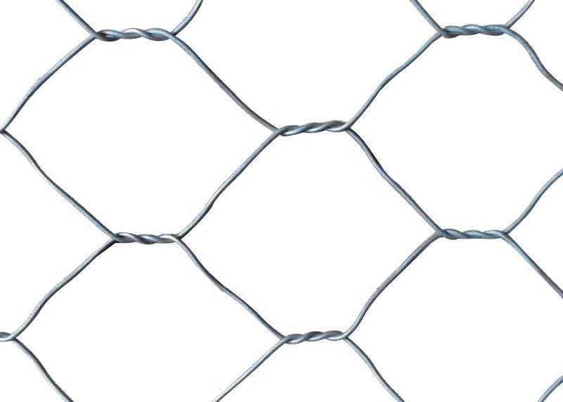 19mm Poultry Wire Mesh Fence , 50mm Hole Hex Wire Fencing