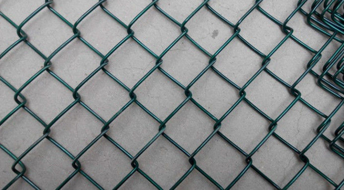 5x5cm Galvanized Chain Link Fence , Stainless Steel Pvc Coated Chain Link Fence