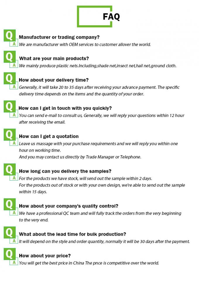 Agricultural 70% Sun 30gsm Shade Cloth For Plants 10