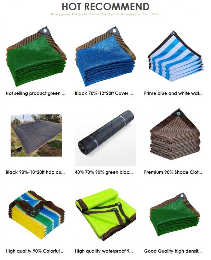 90% Reinforced Grommets Greenhouse Shade Cloth For Pool Patio 2